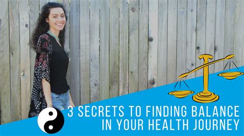 3 Secrets To Finding Balance In Your Health Journey Youtube