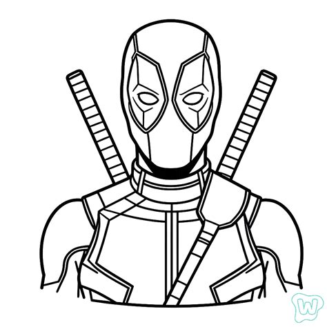 Deadpool Para Imprimir - 22 Deadpool Para Colorear - Descargar E Imprimir PDF