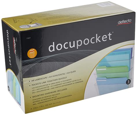 Deflecto Clear Acrylic Wall Mounted A Unbreakable Docupocket