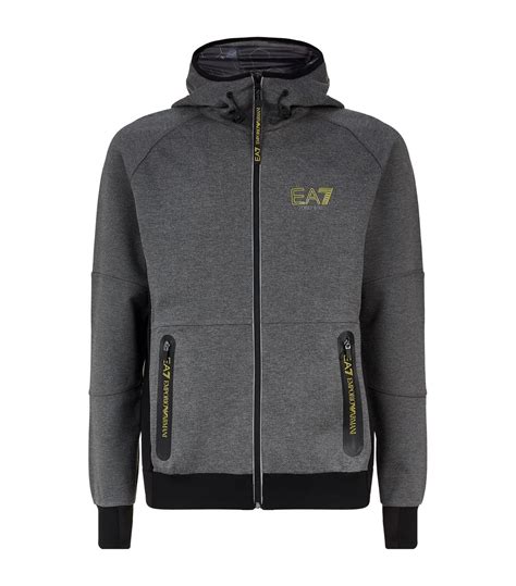 Ea7 Technical Logo Hoodie In Grey | ModeSens | Hoodies, Grey hoodie ...