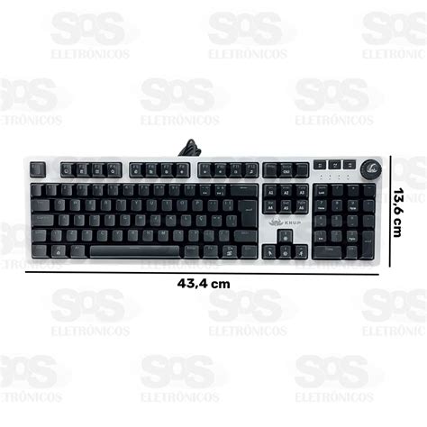 Teclado Gamer Fio USB RGB Knup Kp Te106