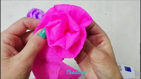 Cómo hacer flores de papel crepé fáciles paso a paso