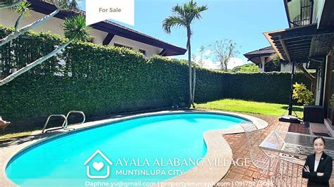 Ayala Alabang Village House And Lot For Sale Muntinlupa City