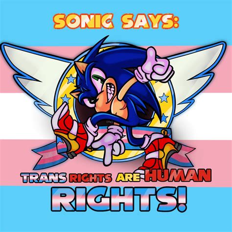 SomeSimsIdiot On Twitter RT Elio Asdf Sonic Says Trans Rights Are