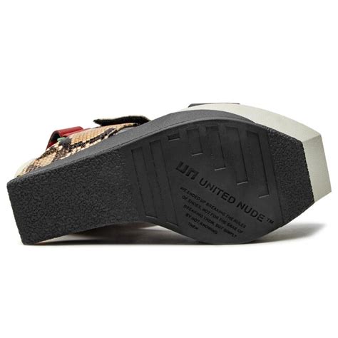 Sandały United Nude Delta Wedge Sandal 10413694156 Beżowy eobuwie pl