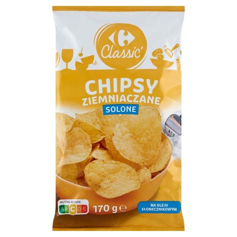 Carrefour Classic Chipsy Ziemniaczane Solone 170 G Zakupy Online Z