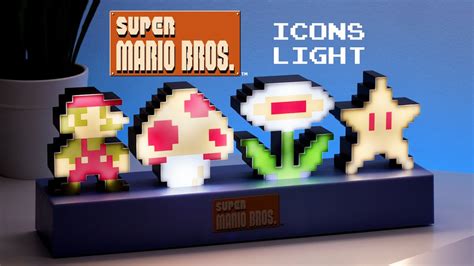 Super Mario Bros Icons Light Paladone YouTube