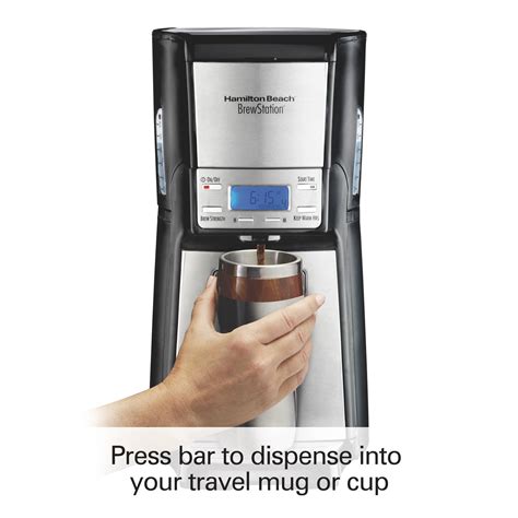 Hamilton Beach Brewstation® 12 Cup Coffee Maker Black And Stainless 48464