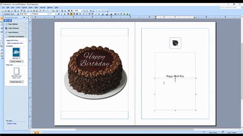 How To Make Card In Microsoft Publisher Youtube