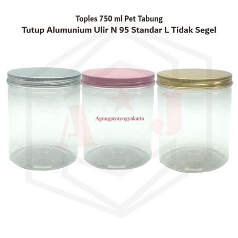 Toples Makanan 750 Ml Nat Pet Tabung 750 Ml Toples Tabung Nat 750 Ml