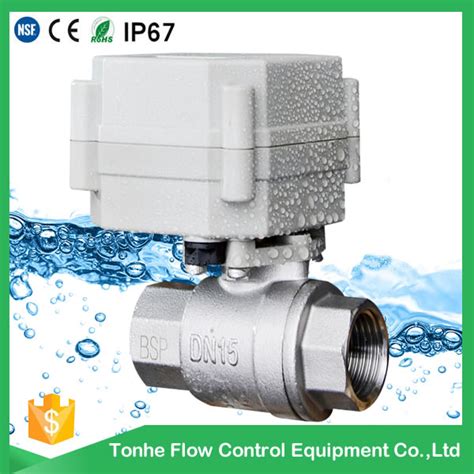 A T S C Dn Stainless Steel Motorized Ball Valve With Plastic