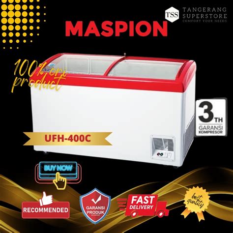 Jual Chest Freezer Sliding Kaca Maspion Uchida Ufh C C Super Fast