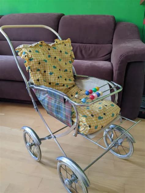 ALTER VINTAGE PUPPENWAGEN Sportwagen Kinderwagen Aus Den 60er Jahren