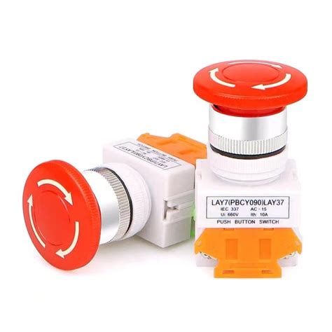 Lay37 Lay7 Pbc Y090 11zs With Self Locking Emergency Stop Switch