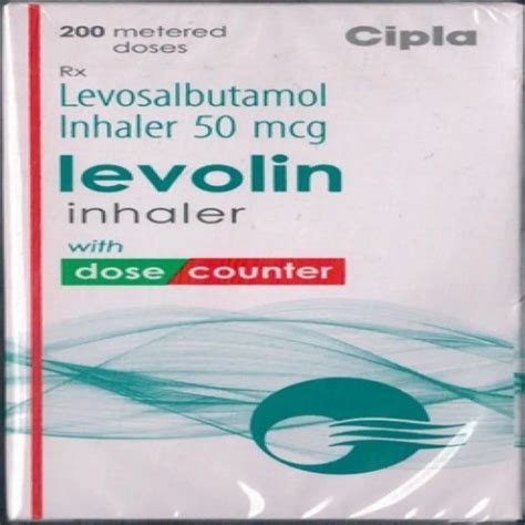 Levolin Levosalbutamol Inhaler Mcg For Asthma Cipla At Rs