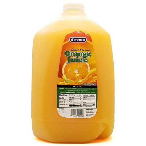 Cremo Gallon Orange Juice Gibbo Trading