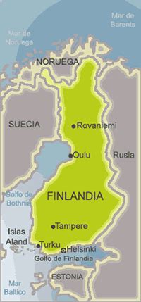 Mapa de Finlandia Mapa Físico Geográfico Político turístico y