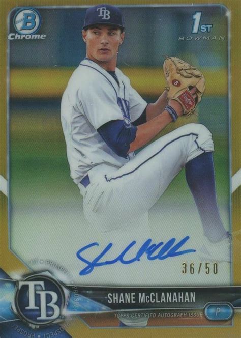 Shane Mcclanahan Bowman Draft Cda Sm Chrome Dp Auto Gold