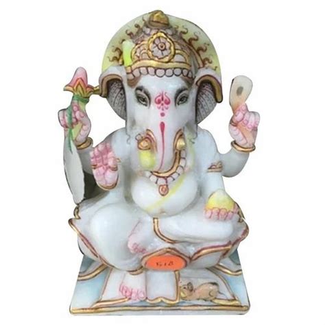 Multicolor Hindu Marble Lord Ganesh Statue, 4 Feet at Rs 14000 in Chennai