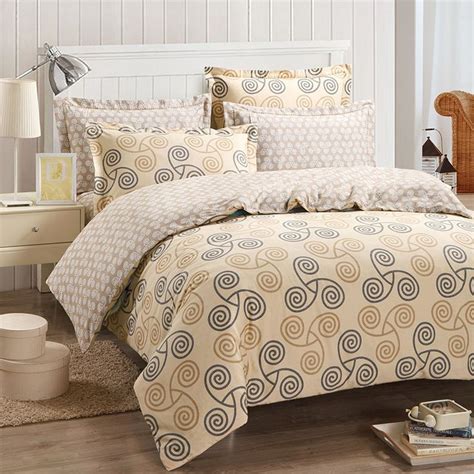 The Morning Of Oslo Beige Duvet Cover Set European Bedding Casual ...