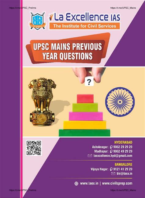 UPSC Topic Wise PYQs From La Excellence By Grab CSE Laex Civilsprep