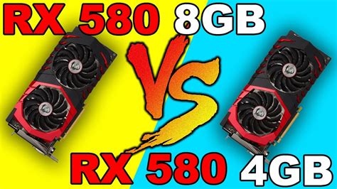 RX 580 8GB VS RX 580 4GB | DX12 AND DX11 | Comparison - YouTube