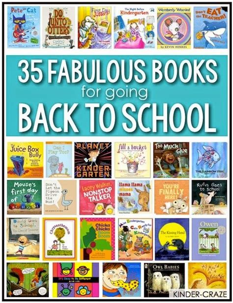 Perfect Books for Back to School | Preschool books, Classroom books ...