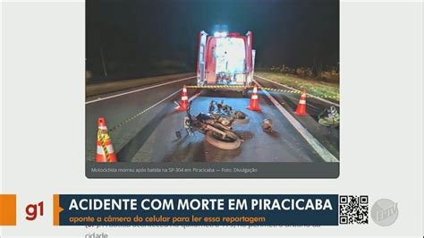 Motociclista morre após bater em traseira de caminhão na SP 304 em