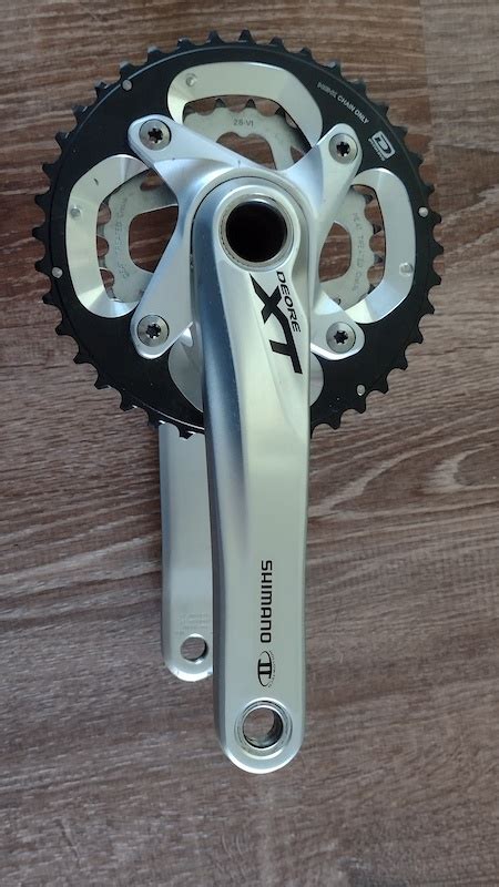 Shimano XT FC M785 2x10 Crankset 180mm 40 28t Silver For Sale