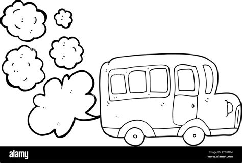 Cartoon drawing school bus Black and White Stock Photos & Images - Alamy