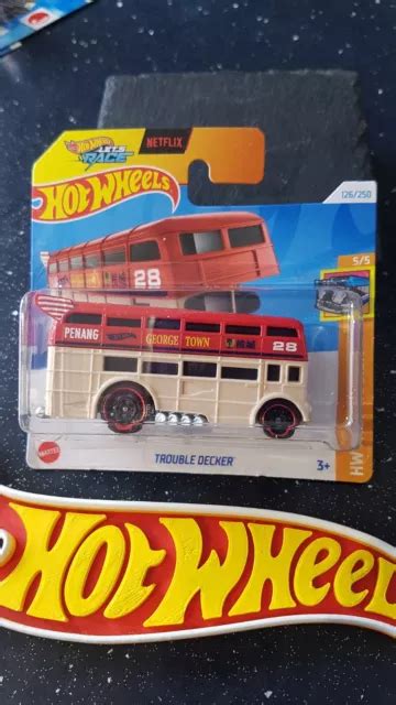 HOT WHEELS Trouble Decker Lets Race Netflix S Card More Model S Listed PicClick UK