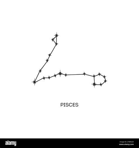 Pisces Constellation Vector Illustration Stock Vector Image Art Alamy