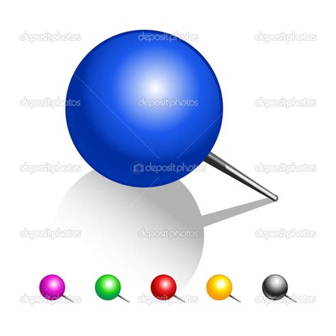 Push Pin Collection Stock Vector Image By ©soniaeps 40852325