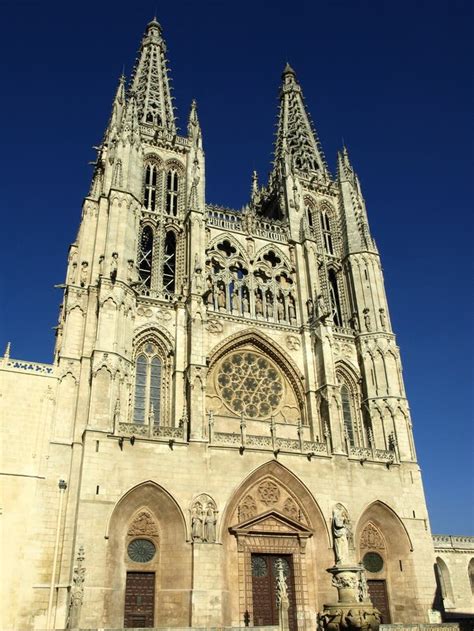 Facciata Della Cattedrale Gotica Di Burgos Immagine Stock Immagine Di