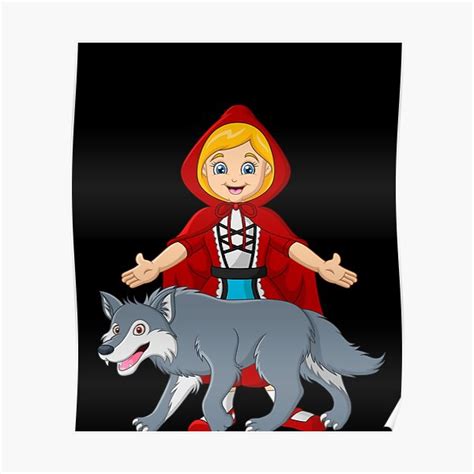 Little Red Riding Hood Poster For Sale By Souhiladesigns Redbubble