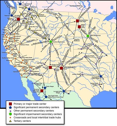 Native American trade routes : r/Map_Porn