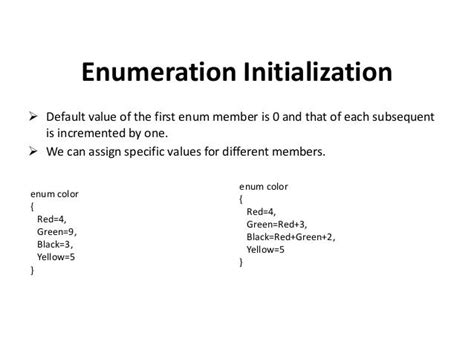 Enumeration in c#