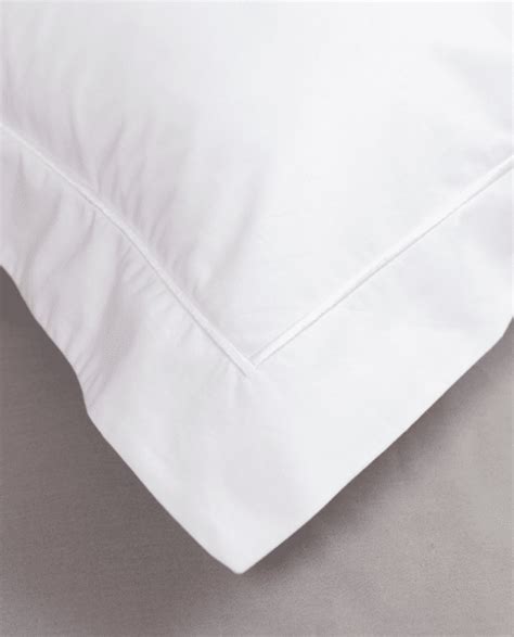 White 100 Cotton Oxford Standard And Satin Pillowcases Linon