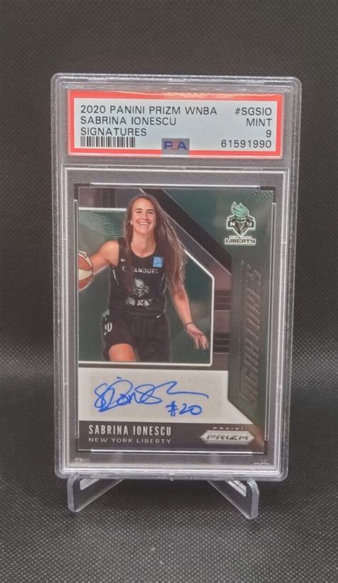 Panini Prizm Wnba Signatures Sabrina Ionescu Rookie Auto Psa