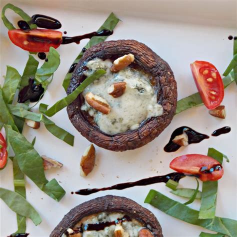 Roasted Portabello Mushrooms With Blue Cheese Recipe