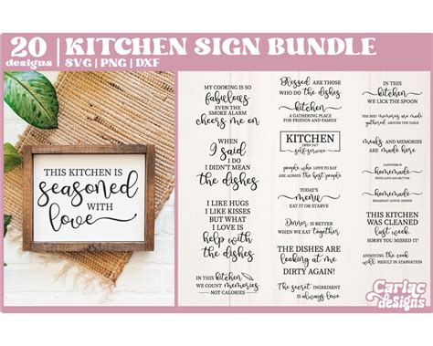 Kitchen SVG Bundle, Kitchen Sign SVG, Home Sign Svg, Family Sign Svg ...