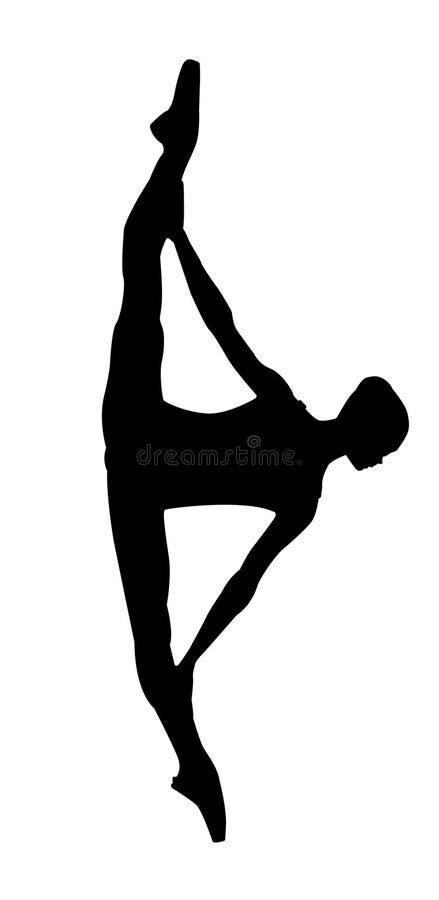 Graceful Girl in a Ballet Jump Stock Vector - Illustration of ballerina ...