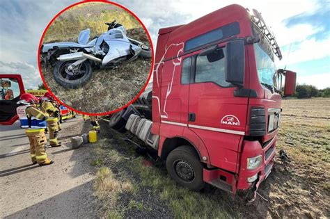 Miertelny Wypadek Pod Be Chatowem Letni Motocyklista Zgin Pod