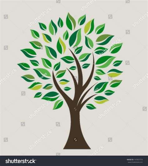 Smart Tree Vector Stock Vector (Royalty Free) 147957773 | Shutterstock