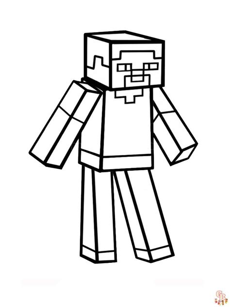 Coloriage Minecraft Steve Des Dessins Imprimer Pour Les Fans