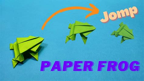 Paper Frog How To Make A Paper Jumping Frog Paper Frog Its A Easy