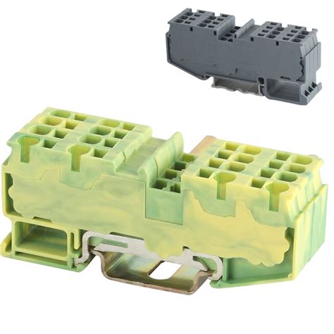 Utl Spring Type DIN Rail Pluggable Ground Terminal Blocks China Screw