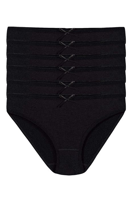 Kadın Siyah lı Paket Likralı Viscon Bikini Külot