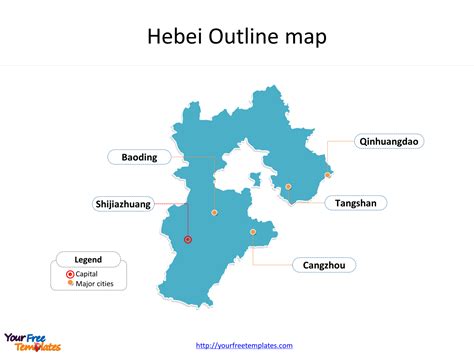 Hebei-Map-Outline - Free PowerPoint Template