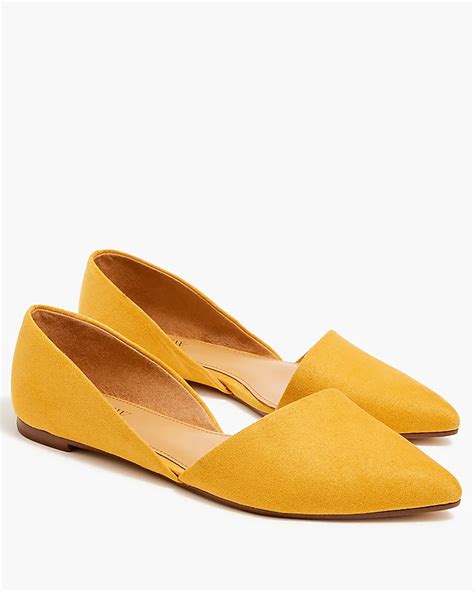 Factory Zoe Sueded D Orsay Flats For Women